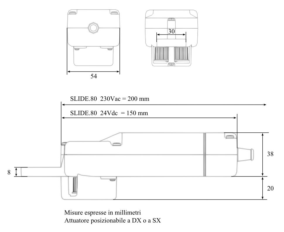 Slide 80 Motor claroscuro para contraventanas correderas