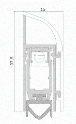 burlete para puerta comaglio 1450 de ti