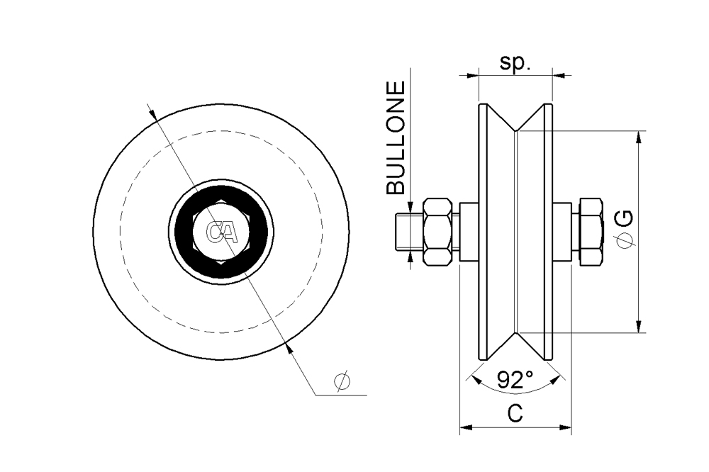 diseño combiarialdo puerta rueda