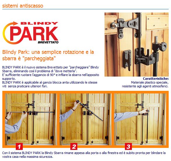 Blindy Park Sbarra parcheggiare vendita online rotazione sistema brevettato