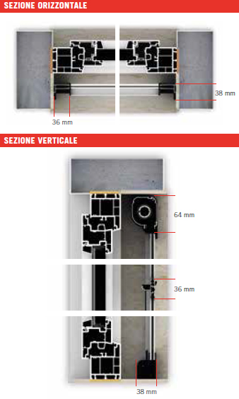 R-1 mosquitera vertical medidas Effe