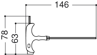 Clave para el tornillo hexagonal