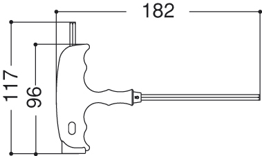 Clave para el tornillo hexagonal