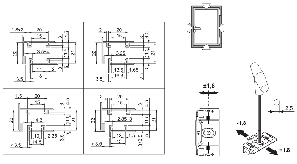 Reunión Giesse Ajustable Serie Individual R Silver Plus