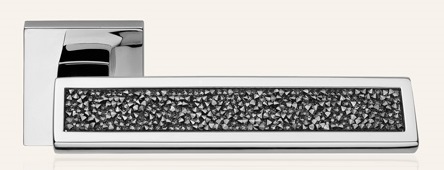 Riflesso Rocks Manija de Puerta en Rosette Linea Calì Crystal