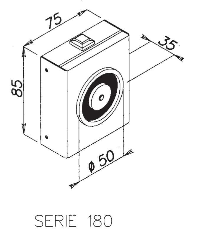 Electroimán de sujeción - 18000 Trabajo Elettromagnete di Trattenuta - 18000 Opera