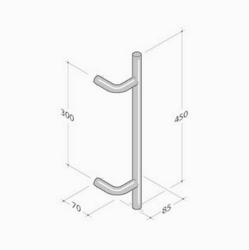 293 Mango PBA en acero inoxidable AISI 316L