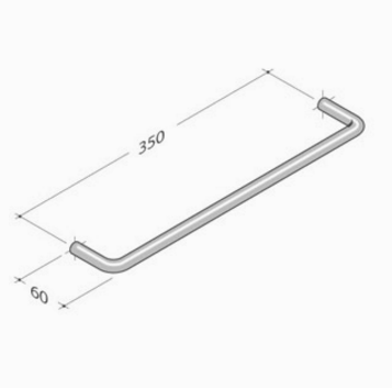 206 pba Tirador en acero inoxidable AISI 316L