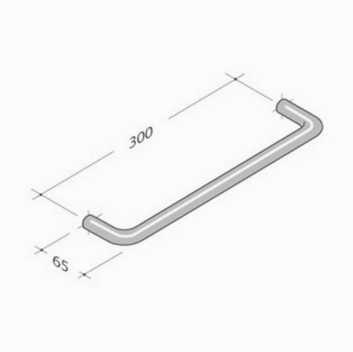 206 pba Tirador en acero inoxidable AISI 316L