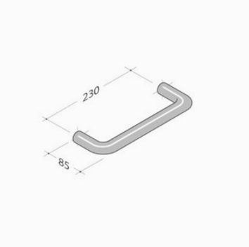 206 pba Tirador en acero inoxidable AISI 316L