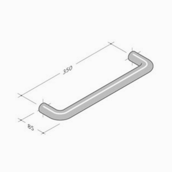 206 pba Tirador en acero inoxidable AISI 316L