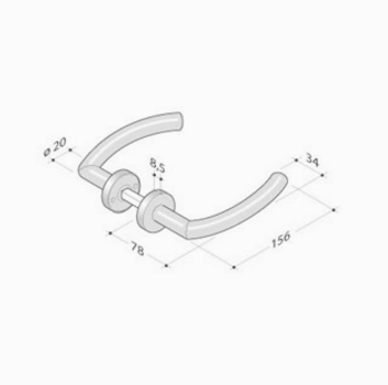 PBA par de asas 2027T acero inoxidable AISI 316L