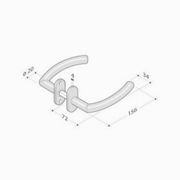PBA par de asas 2027T acero inoxidable AISI 316L