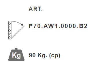 Braccio pba P70-AW1 Limitatore di Apertura per Finestre