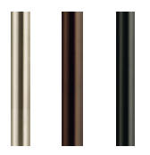 Champán oxidado, bronce oscuro, negro satinado