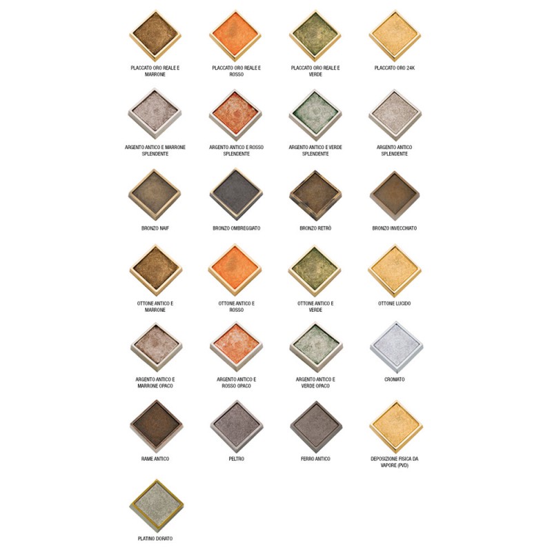 1100 Jumana manija de la puerta de clase en la placa Frosio Bartolo lujo Made in Italy