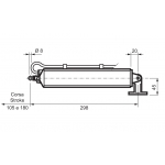 Mingardi varilla de carrera del actuador 180mm listones para NACCO o Palefrangisole