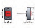 Botón de apertura mecánica Omec con tornillos de bloqueo eléctrico de rango