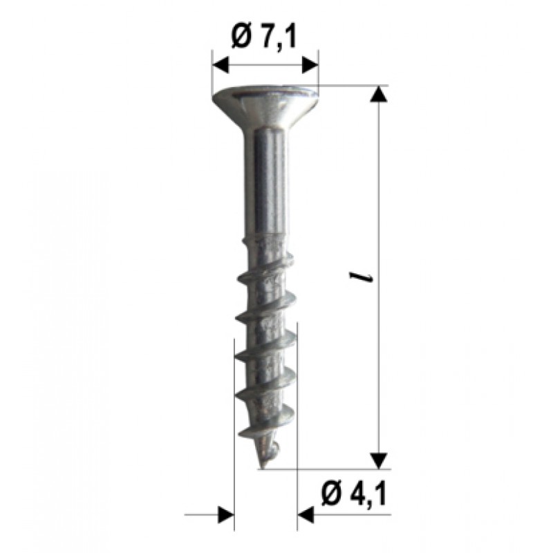 Tornillos Hardware Power Speed ​​PT PVC Varios Tamaños 2000pz HEICKO Segatori