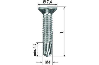 Tornillos Tek Métricas TX PVC diversas dimensiones de 2000 piezas HEICKO