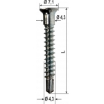 Tornillos especiales antirrobo Hardware Varios Dimensiones 1000 PC HEICKO