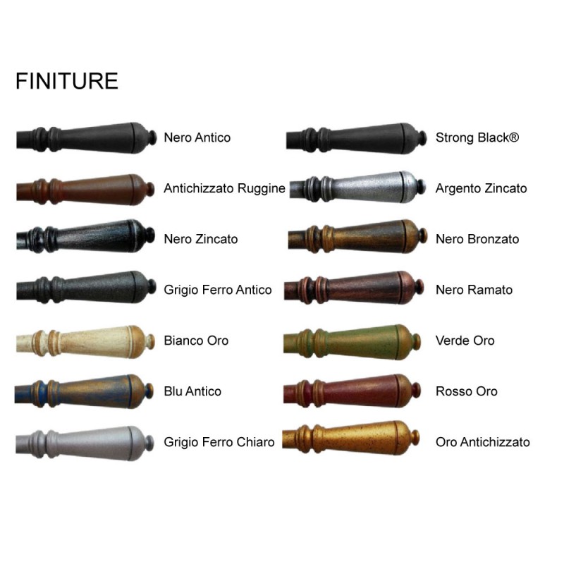 16 Galbraith manija de la puerta con Rosetta y la boquilla Hierro forjado Arte