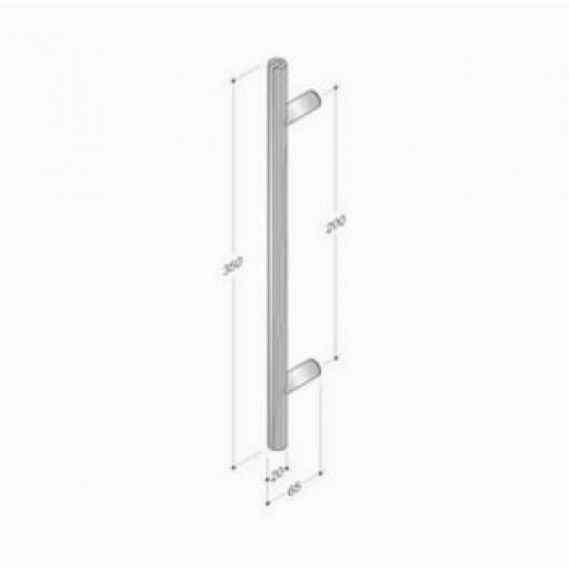 200.YOD.311 PBA mango de madera y acero inoxidable AISI 316L