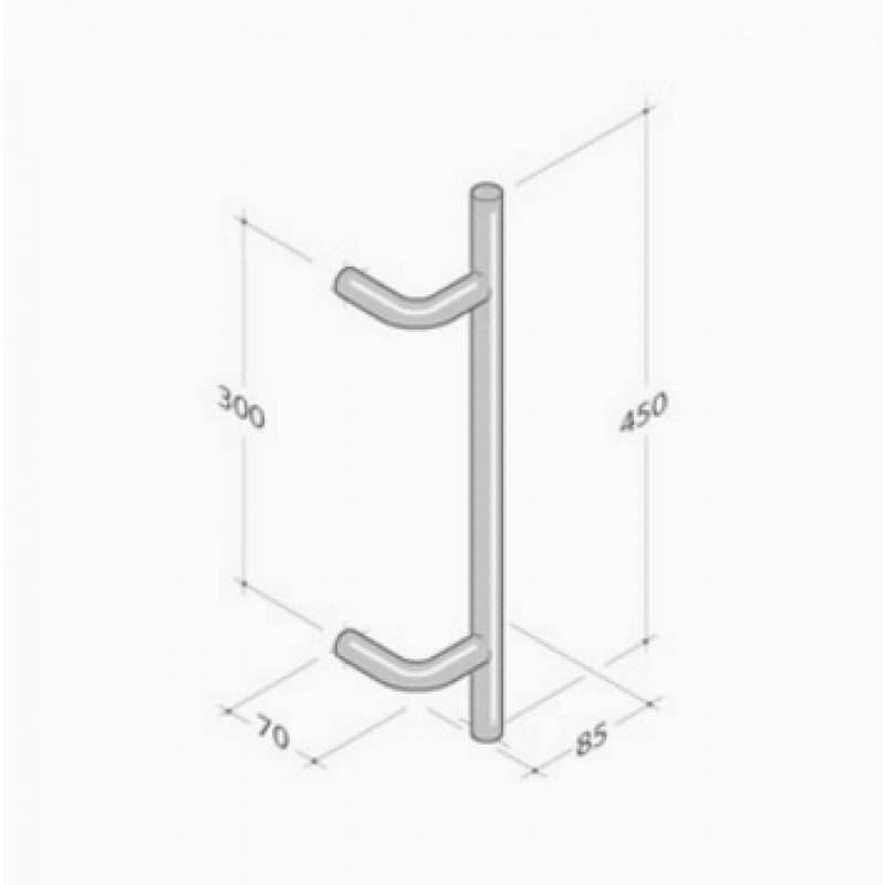 293 Mango PBA en acero inoxidable AISI 316L