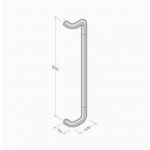 YOD.500 cuero PBA manija y acero inoxidable AISI 316L