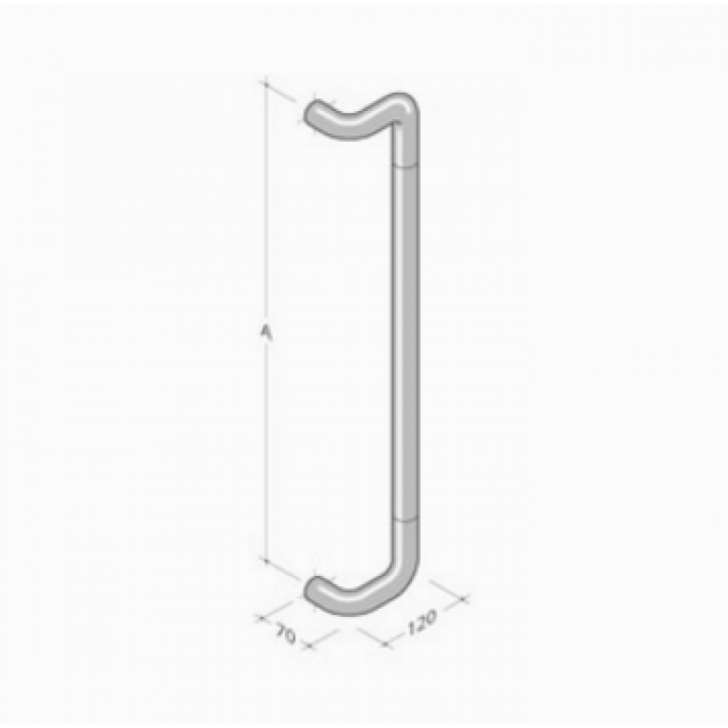 YOD.500 cuero PBA manija y acero inoxidable AISI 316L