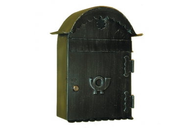 6012 Cartas Porta con tejado curvo de hierro forjado artesanal bolsos Lorenz
