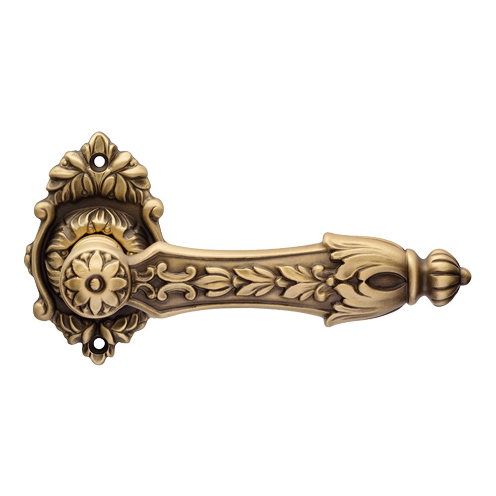 Karina Chrome + Manija de latón pulido en Rosette Doble acabado creativo Line Calì