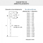 Obturador aislado de aluminio y PVC AriaLuceTherm para aire y luz