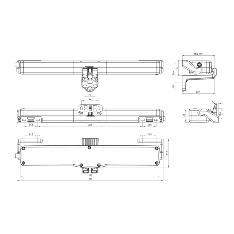 Actuador Cadena Kato 253 Nekos 230V 250N Stroke seleccionable 240 / 360mm