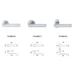 Aura Reguitti Manilla de Puerta con Roseta Redonda en Zamak