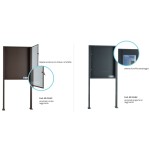 Tablón de Anuncios Autoportante con Postes SB3 Silmec