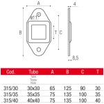 Bases para Postes de Vallas Adem 315