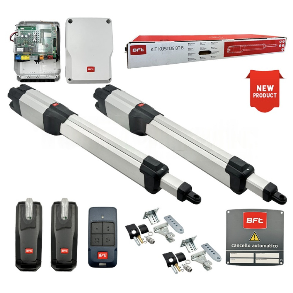 BFT KUSTOS BT B25 SMART KIT Automatización Puerta Batiente 24V 400kg