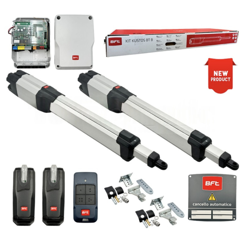 BFT KUSTOS BT B25 SMART KIT Automatización Puerta Batiente 24V 400kg