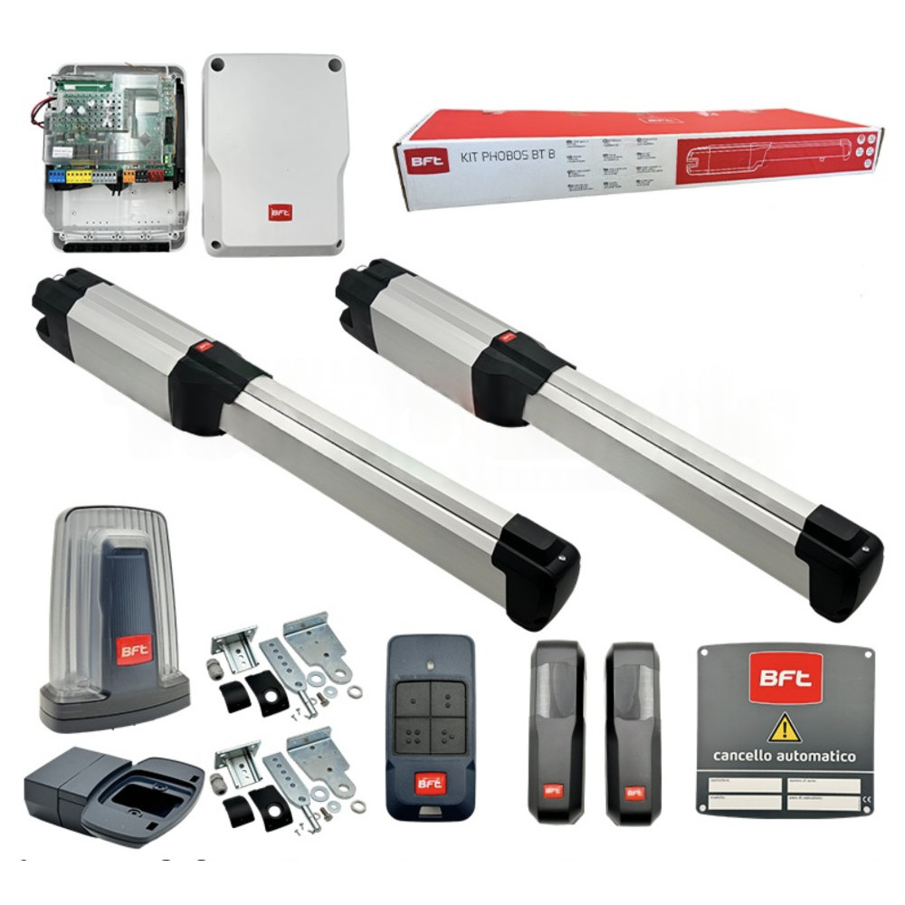 BFT PHOBOS BT B25 SMART KIT Automatización Puertas Batientes 24V 400kg
