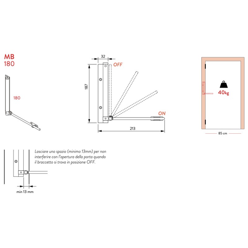 Muelle Brazo de Resorte Justor MB Fácil de Instalar y Ajustar