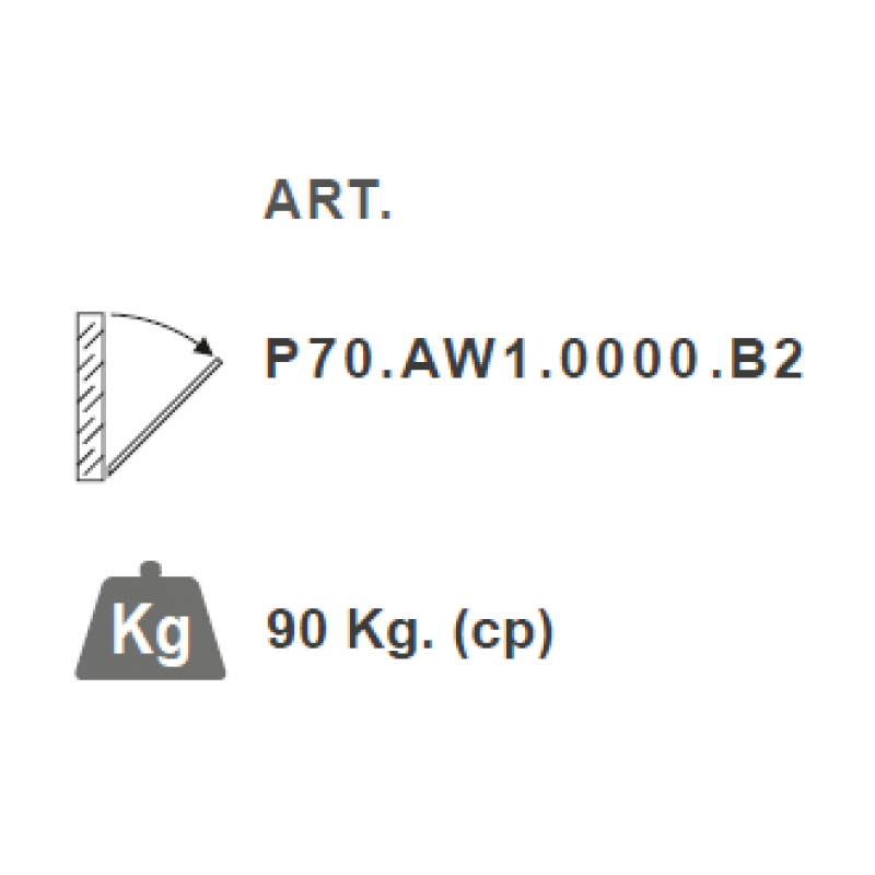 PBA brazo P70-AW1 limitador de apertura para Windows