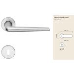 Brixia Zincral Linea Calì Manilla de Puerta Interior