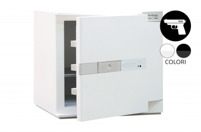 Brixia A Black White Safe con muebles de Bordogna y cerradura electrónica