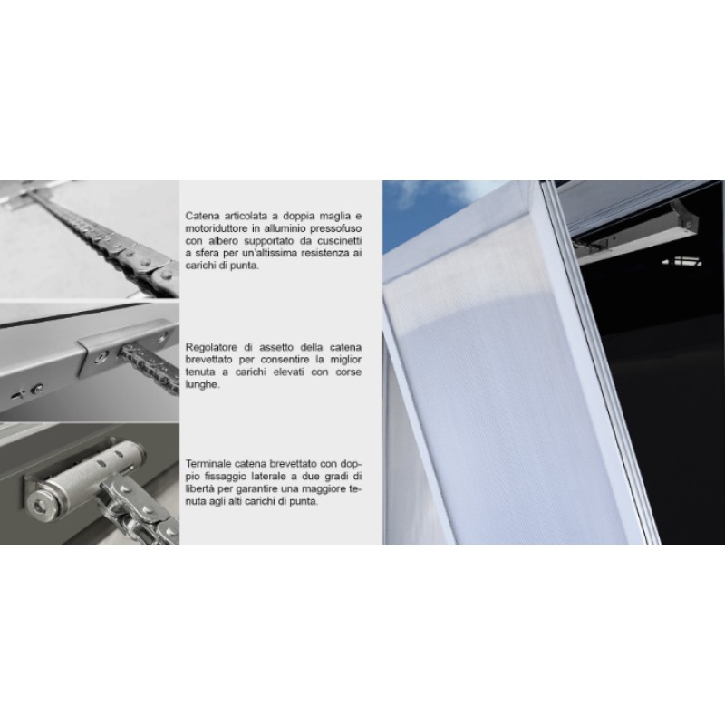 C50 Topp Actuador de Cadena Eléctrico con Fuerza 500N