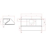 Campana Extractora de Pared en Acero Inox con Electroventilador