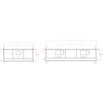 Campana Cocina Acero Inox Snack LED Profundidad 70 90 110 cm