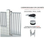 Bisagra Orientable con Cojinete y Soporte Recto para Soldar