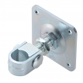 Bisagra de Abrazadera Ajustable para Puerta Batiente con Placa