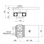 Teniendo Bisagra con tornillos ajustables con Gran Puerta swing Combiarialdo
